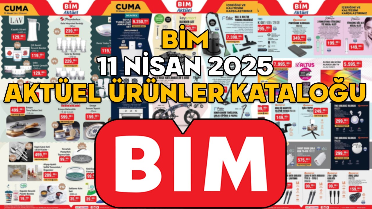 11 NİSAN BİM AKTÜEL KATALOĞU || BİM’de bu Cuma katlanır bisiklet indirimde!