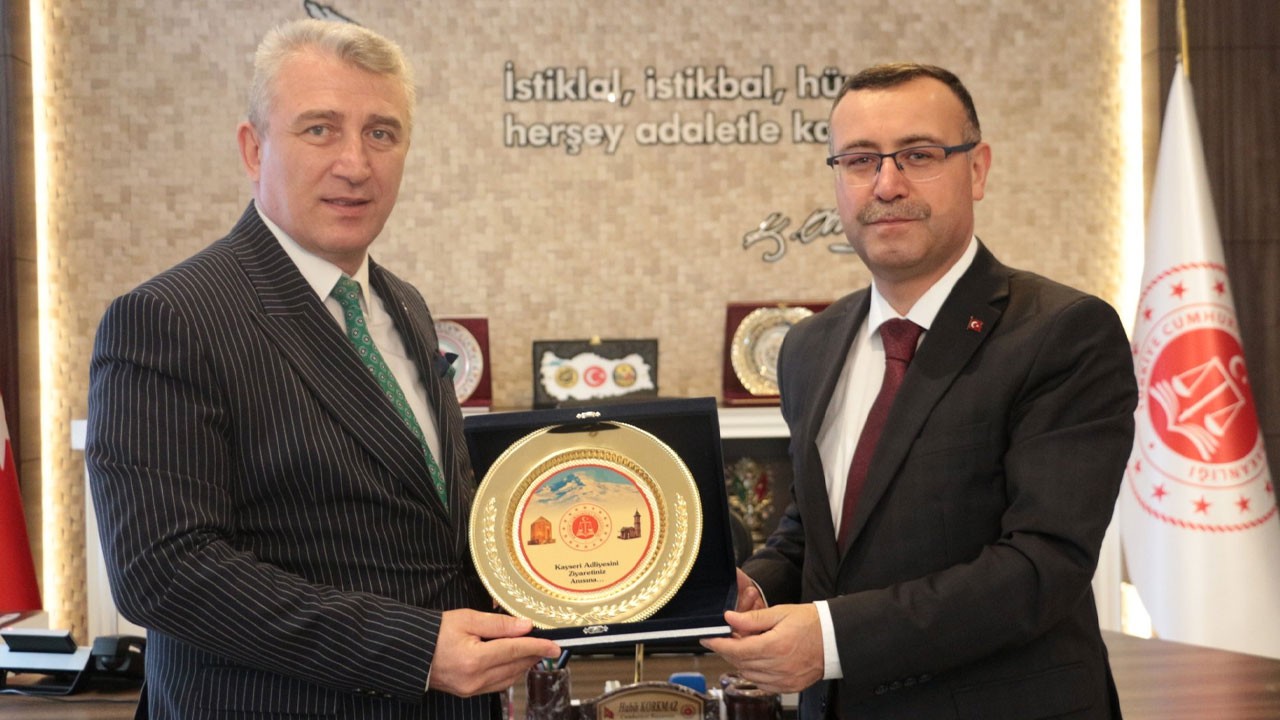 Aksaray Adliyesi'nden Kayseri'ye nezaket ziyareti