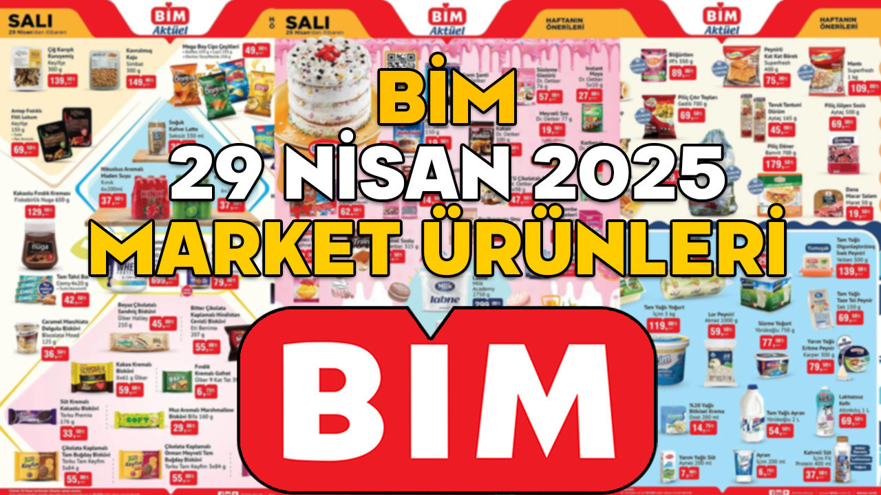 BİM 29 NİSAN KATALOĞU 2025 || BİM’in market indirimlerinde bu salı Pekin ördeği var!