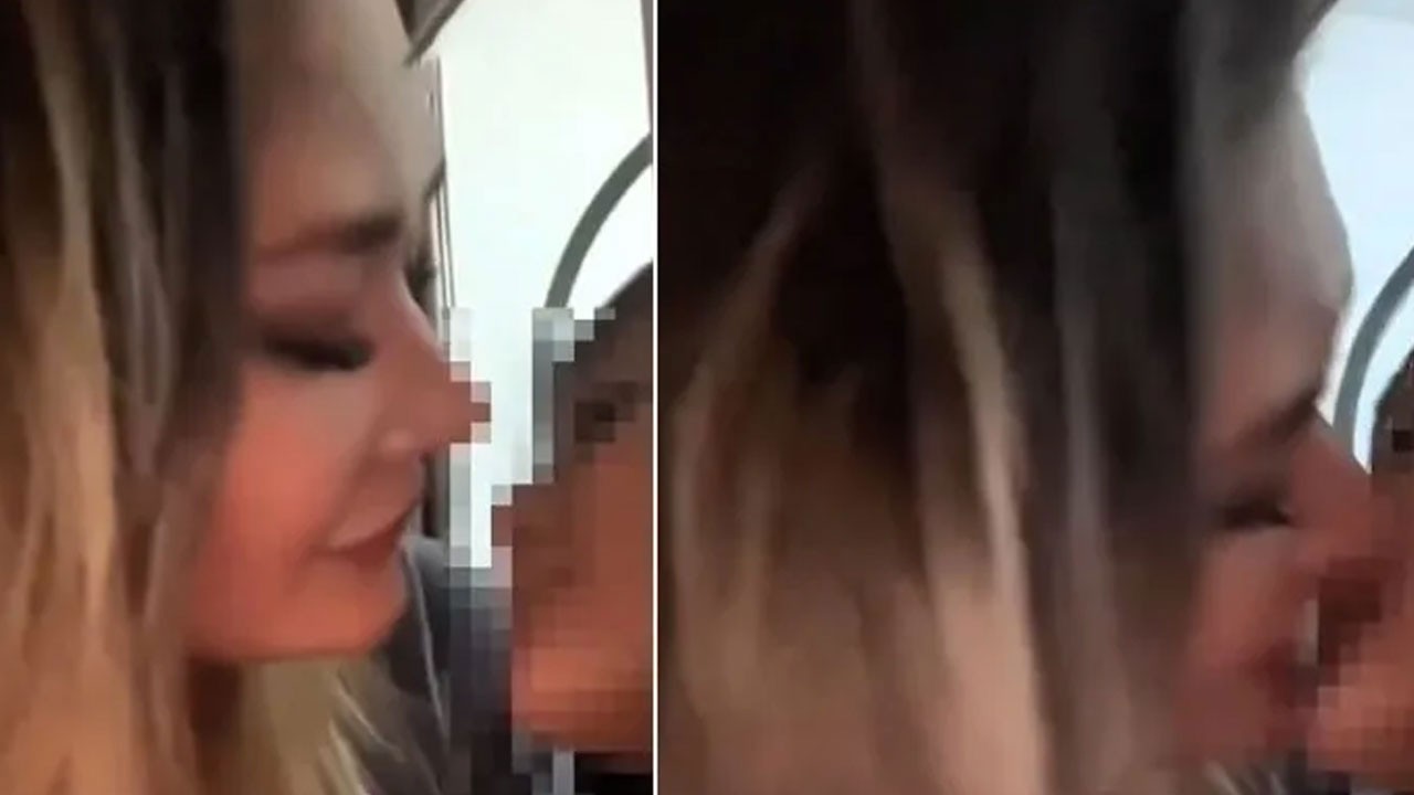 TikTok yine bildiğimiz gibi! Küçük çocuğu dudağından öptü!
