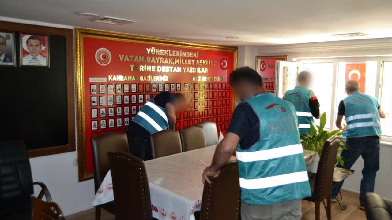 Hükümlülerden Şehit Aileleri Vakfı'nda temizlik desteği