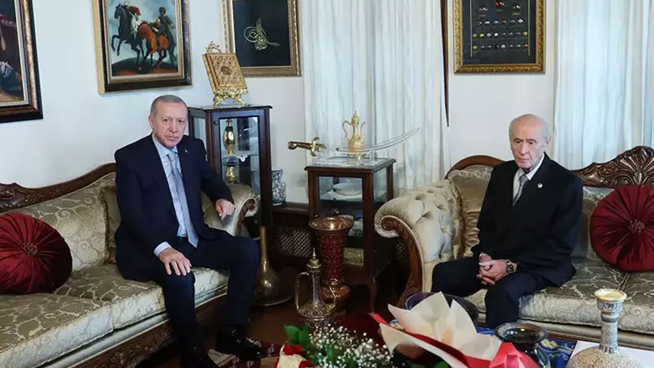 Cumhurbaşkanı Erdoğan ve Bahçeli bir araya geldi