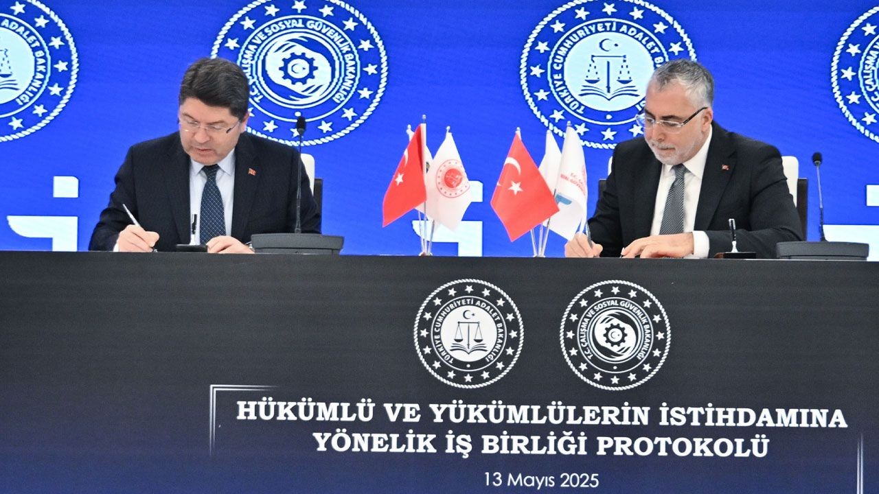 İki bakanlık arasında imzalar atıldı! Hükümlülere istihdam köprüsü kurulacak - Resim: 1
