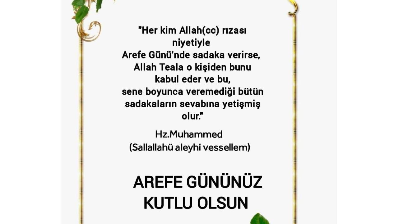 Resimli arefe günü mesajları: Kısa, uzun, dualı ve resimli, en güzel arife günü mesajları ve sözleri - Resim: 1