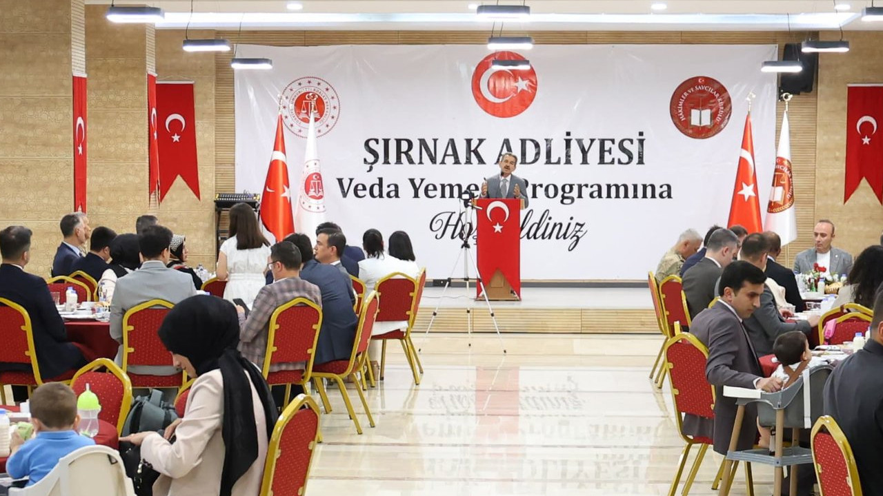 Vali Ekici'den Savcı-Hakimlere veda yemeği! Başsavcı Şahin de katıldı