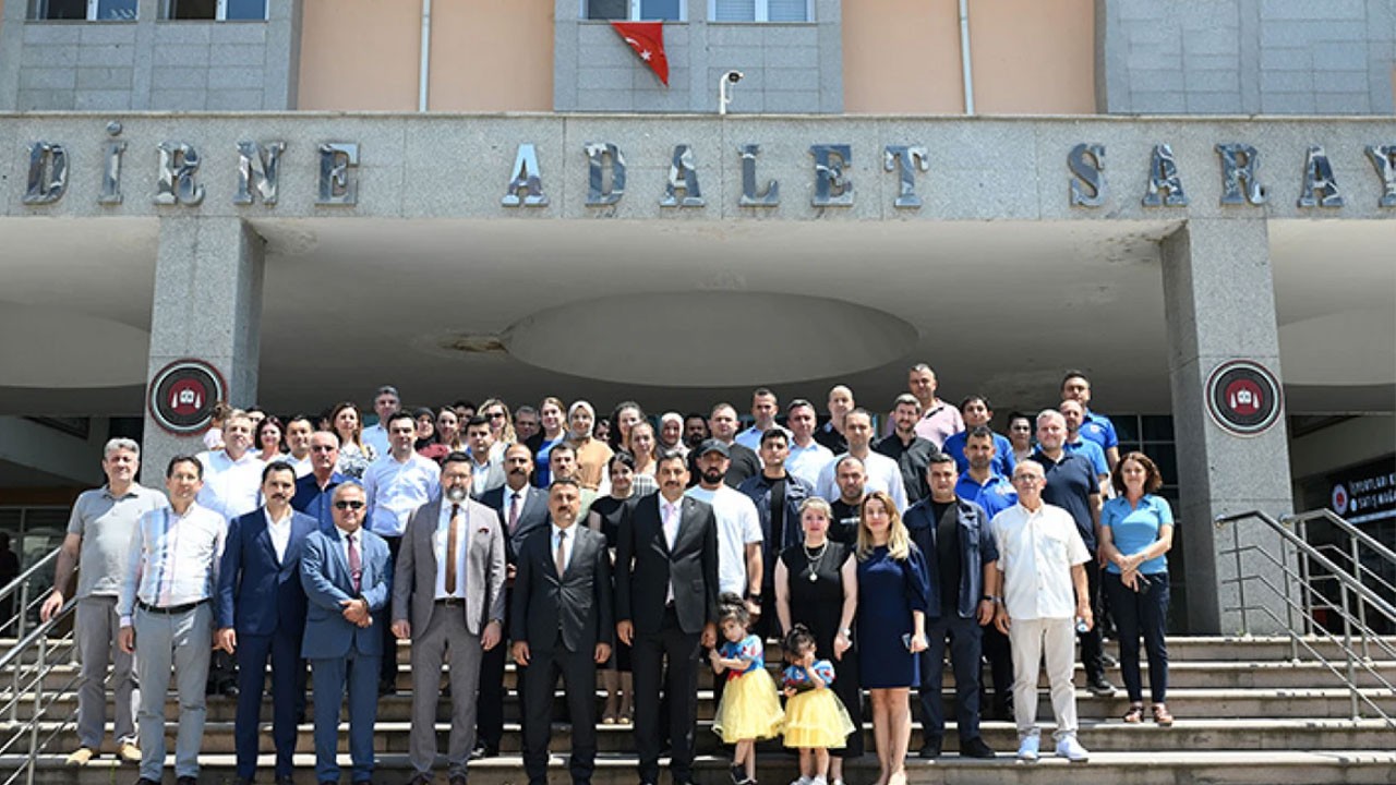Başsavcı Çakmak adliyeden uğurlandı!