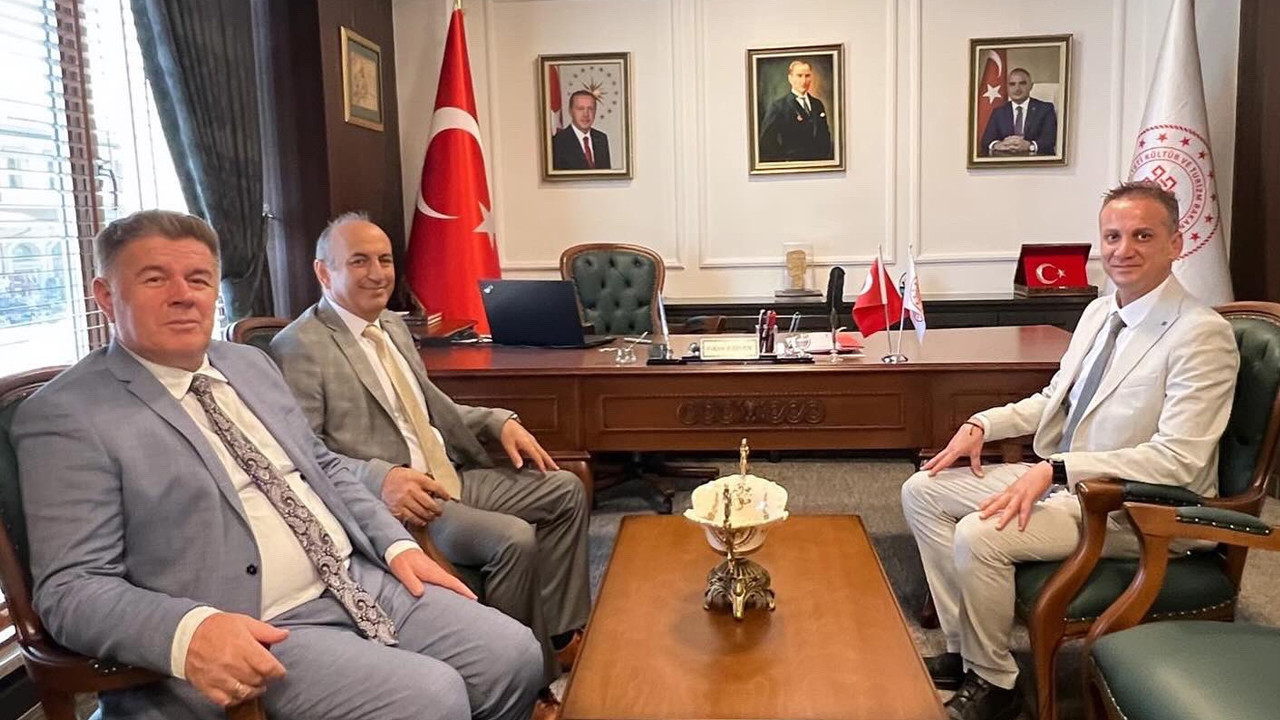 BAM Başsavcısı Gündüz'den İl Kültür Müdürü Fidan'a ziyaret! BAM Başkanı da eşlik etti