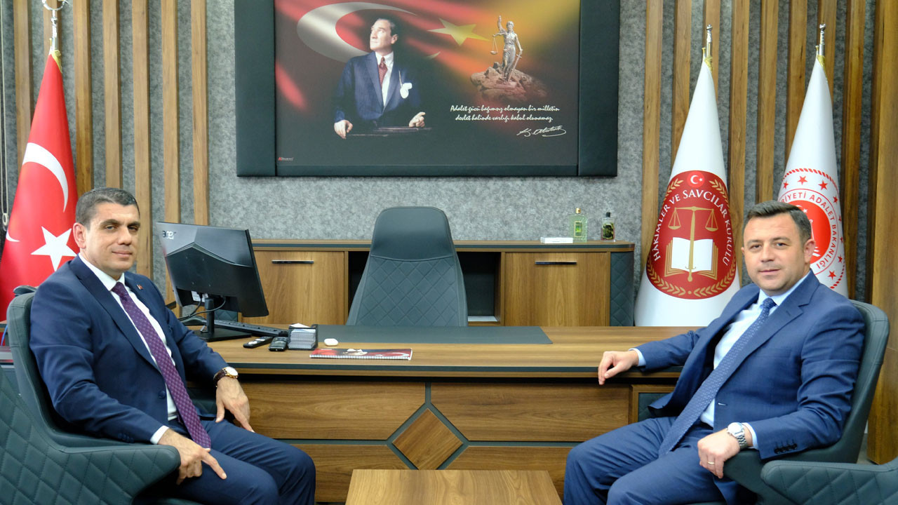 Kaymakam Gürbüz'den Başsavcı Us'a hayırlı olsun ziyareti!