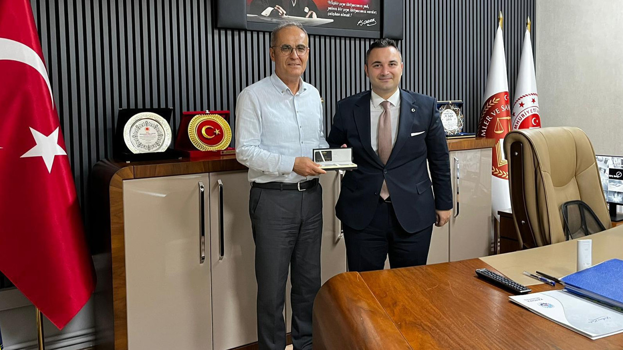 Başsavcı Muhammet Çetin hemşehrisini uğurladı! Yeni görevinde başarılar diledi