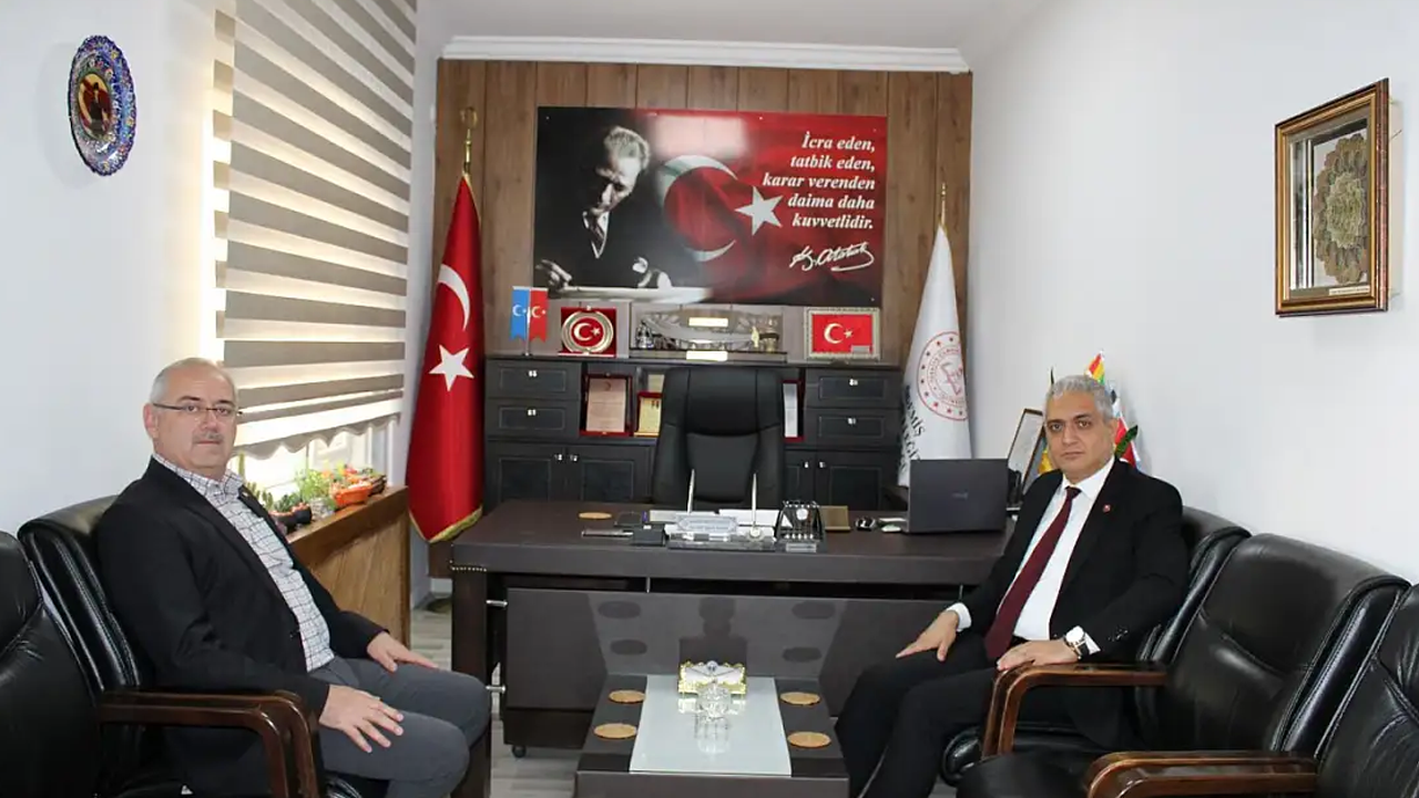 Başsavcı Karabulut’tan İlçe Milli Eğitim Müdürü Desticioğlu’na nezaket ziyareti