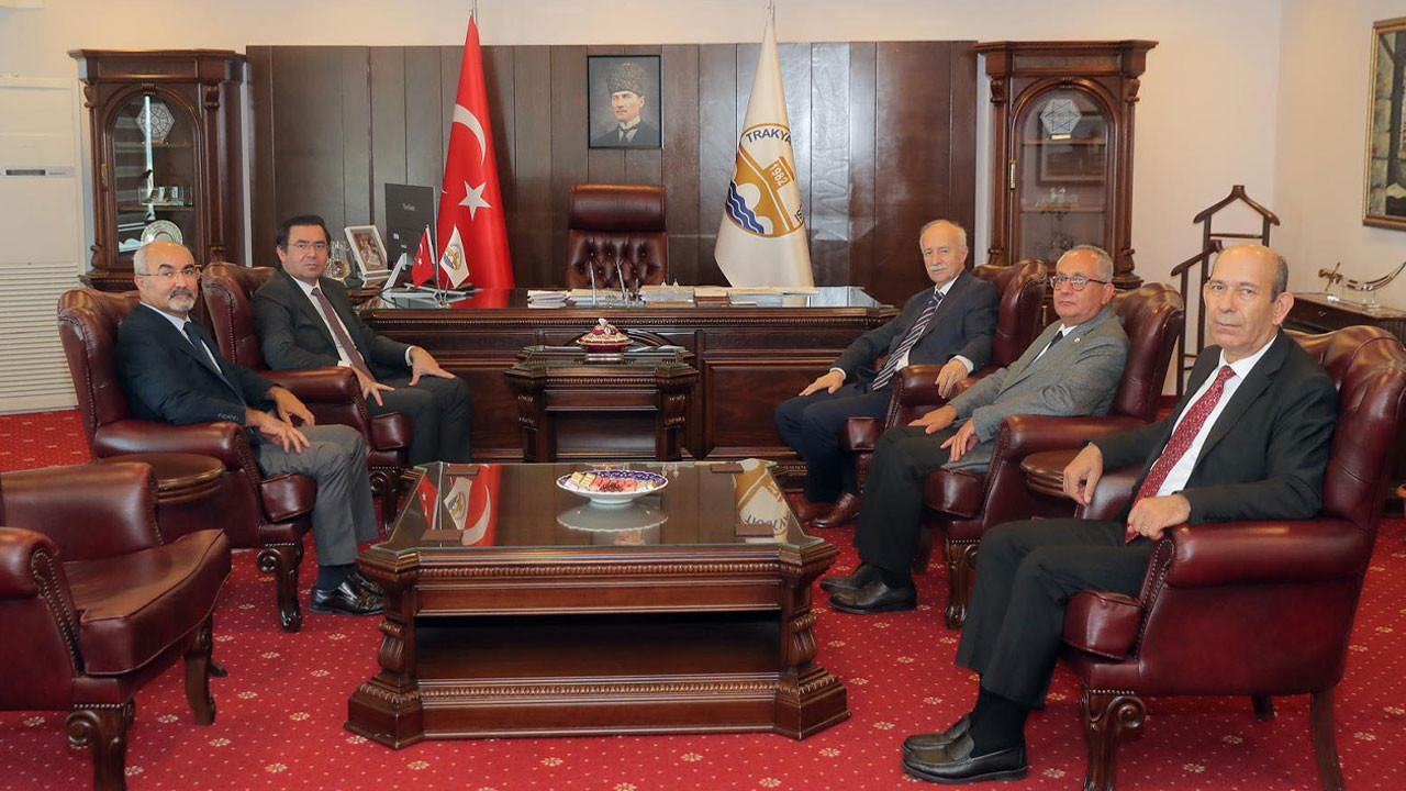 Başsavcı Sarıca Trakya Üniversitesi'nde! Rektör Hatipler'i ziyaret etti