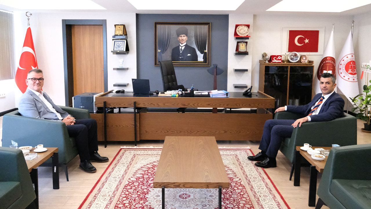 Başsavcı Özkılıç ve Mahkeme Başkanı Akpunar’a Başkan Ustaoğlu’ndan ziyaret