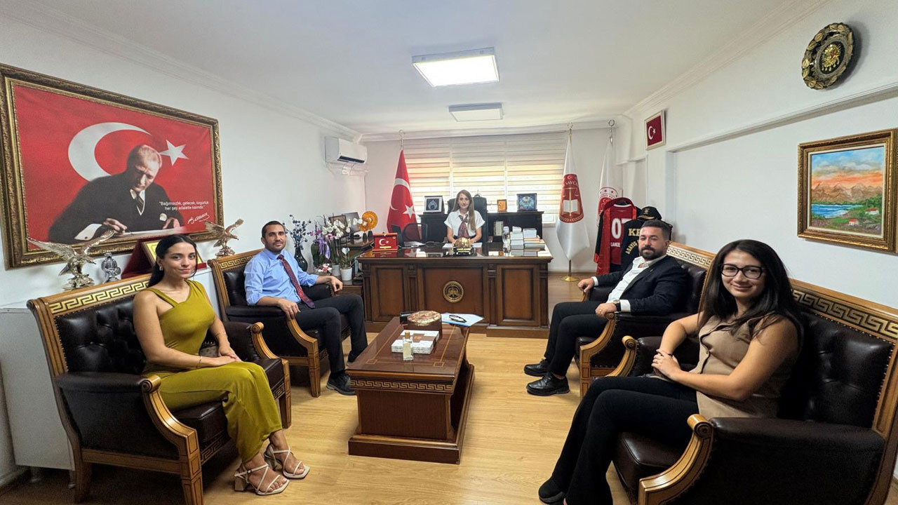 Başsavcı Almalı'ya ziyaret! Adliyedeki düzenlemeler konuşuldu