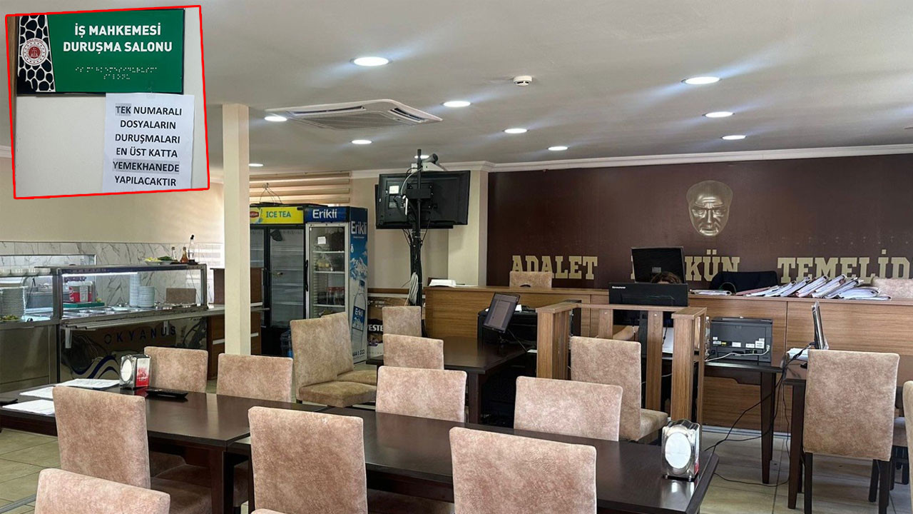 Yemekhanede duruşmaya sebepsiz şaşkınlık!