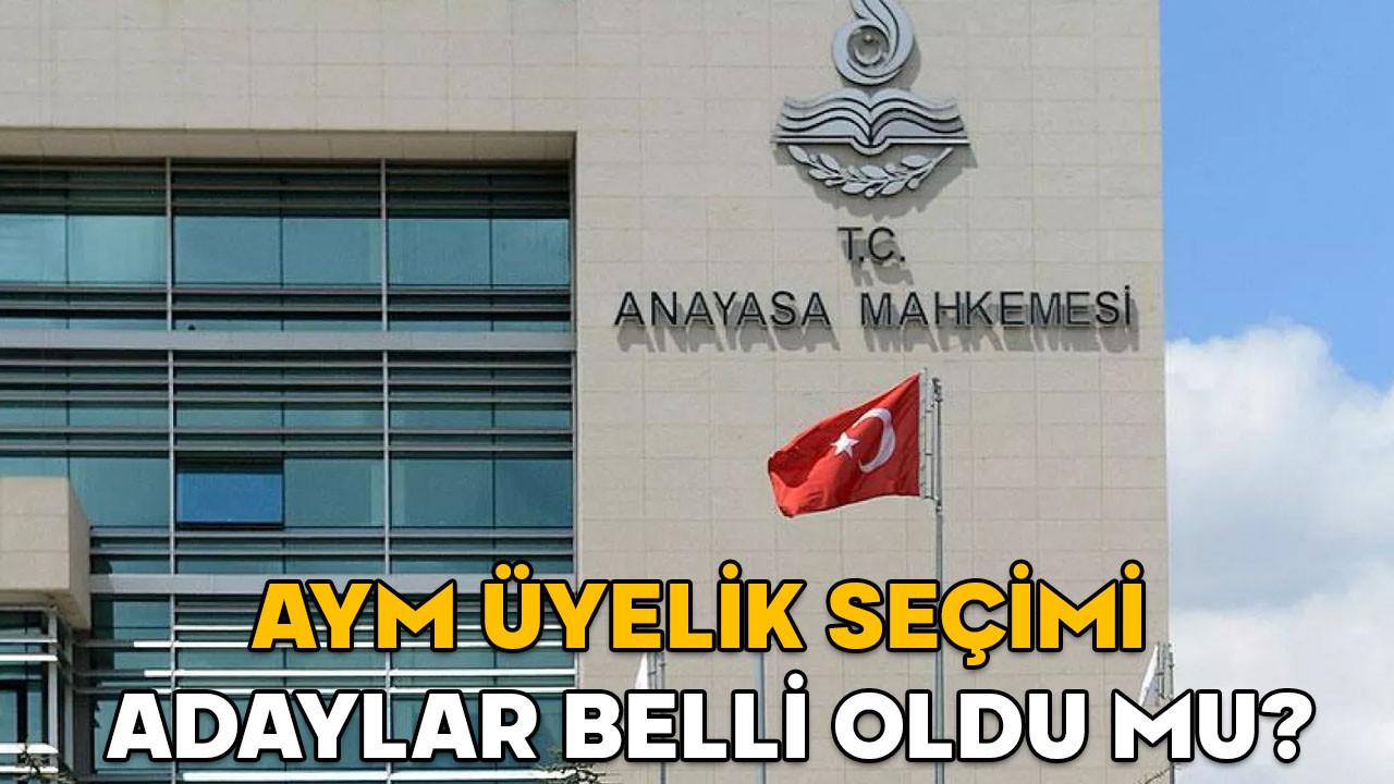 AYM üyelik seçimi için adaylar belli oldu mu? Anayasa Mahkemesi üye seçimi ne zaman yapılacak?