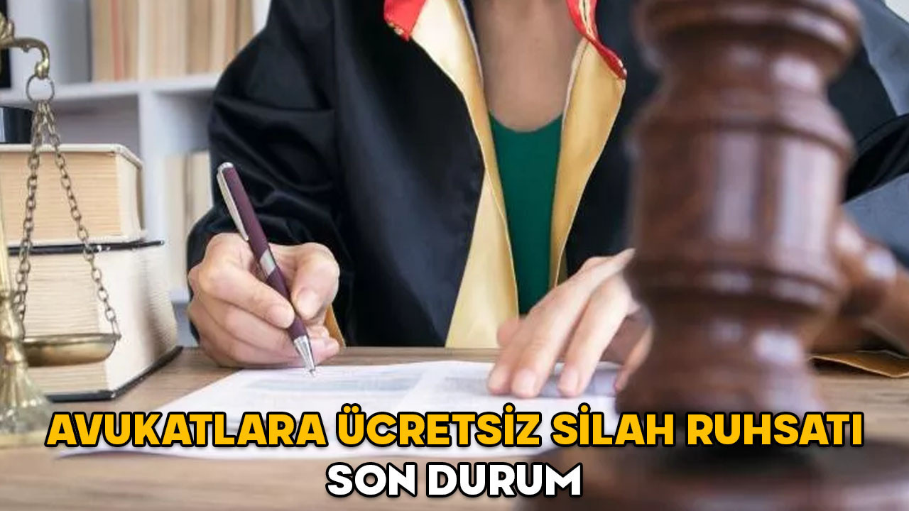 Avukatlara ücretsiz silah ruhsatı son durum || Avukatlara ücretsiz silah ruhsatı verilecek mi, ne zaman?