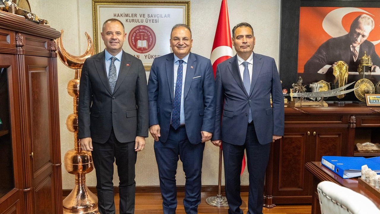 Başkan Bulut ile Başsavcı Taşkoparan HSK Üyesi Yüksel ile bir araya geldi!