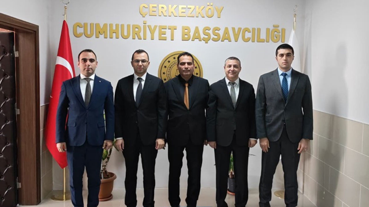 Adalet Başmüfettişleri, Çerkezköy Adliyesi'nde! Çalışmaları yerinde incelediler