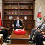 HSK Üyesi Ateş'ten Vali Bakan'a ziyaret! Taziye dileklerini sundu