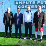 Hakim ve savcılar, ampute futbolcularla sahaya çıktı! Başsavcı Dönmez de katıldı