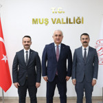 Muş Başsavcısı Kantar ve Komisyon Başkanı Tarçın'dan Vali Çakır'a ziyaret