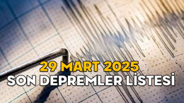 EN SON DEPREM NEREDE OLDU, KAÇ ŞİDDETİNDE? 29 MART 2025 Kandilli ve AFAD son depremler listesi