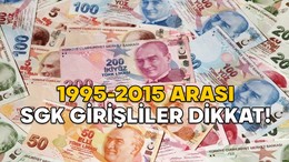 1995-2015 ARASI SGK GİRİŞLİLER DİKKAT! Yaş şartına takılmadan erken emekli olabilirsiniz. Hemen hizmet dökümünüze bakın
