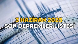 3 HAZİRAN MUĞLA DEPREMİ NEREDE OLDU, KAÇ ŞİDDETİNDE? Kandilli ve AFAD son dakika deprem listesi