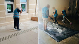 Kastamonu Adliyesi'nde 'denetimli' mesai! Binanın tüm temizliğini onlar yapıyor
