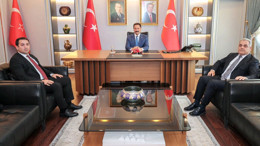 Başsavcı ve Adalet Komisyonu Başkanı'ndan veda ziyareti! Vali Masatlı makamında ağırladı