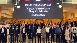 İslahiye Adliyesi’nde hakim ve savcılara plaketli uğurlama