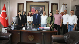 Midyat’ın yeni Başsavcısı Muhammet Şenol Çeliker’e gazetecilerden ziyaret