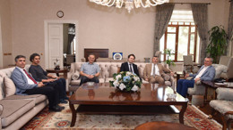 Başsavcı Çiçekli ve Bakanlık yetkilileri Vali Deniz'i ziyaret etti! Fikir alışverişinde bulunuldu