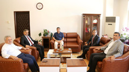 Rektör Nihat Şındak'tan Başsavcı Coşkun'a ziyaret! Hayırlı olsun temennilerinde bulundu