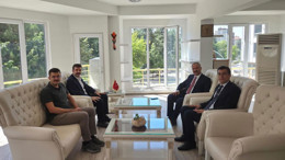 AYM Üyesi Akçil ve Başsavcı Köroğlu’ndan Kaymakam ve Belediye Başkanına ziyaret