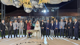 İl Tarım Müdürü Sağlam'ın oğlu evlendi! Başsavcı Mehmet Sabri Kılıç şahitlik etti