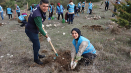 Kocaeli Cumhuriyet Başsavcılığı öncülünde Filistin için fidan dikildi