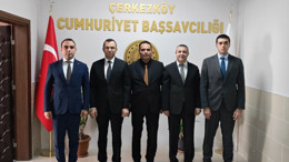 Adalet Başmüfettişleri, Çerkezköy Adliyesi'nde! Çalışmaları yerinde incelediler