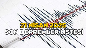 SON DAKİKA DEPREM LİSTESİ! Deprem nerede oldu, kaç şiddetinde? 21 Nisan 2025 Kandilli ve AFAD son depremler