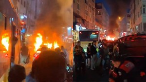 Kutlamalara gölge düştü! Havai fişek araçta bomba gibi patladı