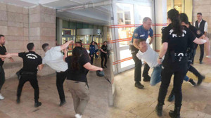 Samsun Adliyesi’nde duruşma çıkışı ortalık savaş alanına döndü