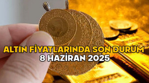 ALTIN FİYATLARINDA SON DURUM 8 HAZİRAN 2025: Gram altın, çeyrek altın, yarım altın, tam altın güncel fiyatlar ne kadar?
