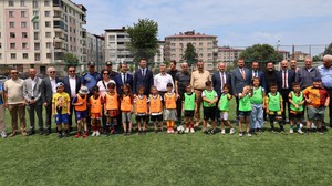 Arhavi Savcısı Ateş, futbol şenliği için sahadaydı