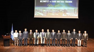 Öğrencilerin sevincine ortak oldular! Protokol üyeleri mezuniyet töreninde buluştu
