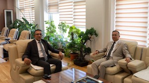 Vali Kemal Çeber'den Başsavcı Badem'e taziye ziyareti! Başsağlığı ve metanet diledi