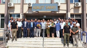 Aydın Başsavcısı Yılmaz yeni görev yerine uğurlandı