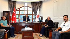 Afşin Başsavcısı Hüseyin Arık'a gazetecilerden ziyaret! Basının önemine dikkat çekti