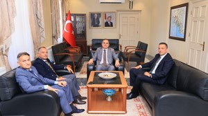 Başsavcı Günşafak Karartı'dan Vali İdris Akbıyık'a ziyaret! Başmüfettiş Sağlam da eşlik etti