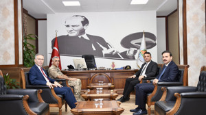 Başsavcı Ünalan ile Başkan Taştimur'dan Kaymakam Mehmet Keklik'e ziyaret