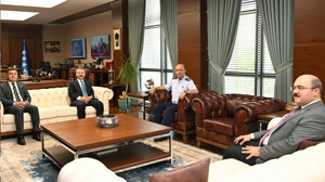 Vali Aksoy ile Başsavcı Karakülah'tan Orgeneral Güneykaya'ya ziyaret!